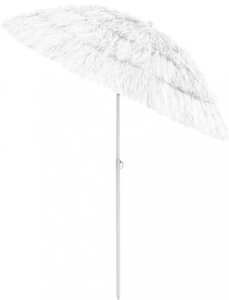 fehér hawaii stílusú strandnapernyő 180 cm