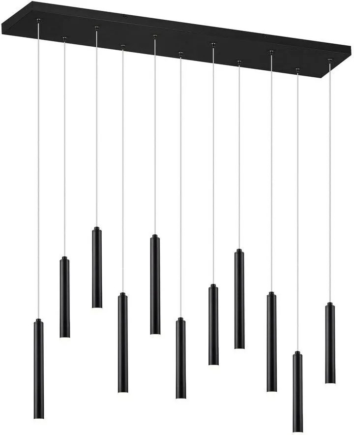 TRIO 321611132 TUBULAR Hengeres Függesztett Lámpa Fekete LED IP20