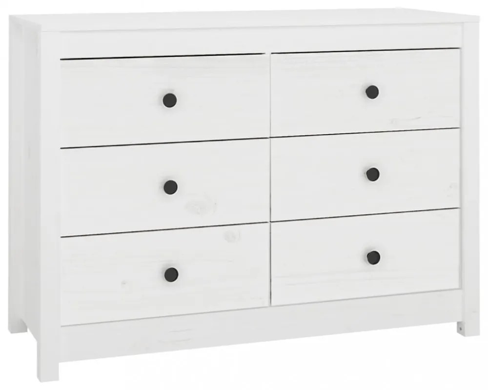 fehér tömör fenyőfa kisszekrény 100 x 40 x 72 cm