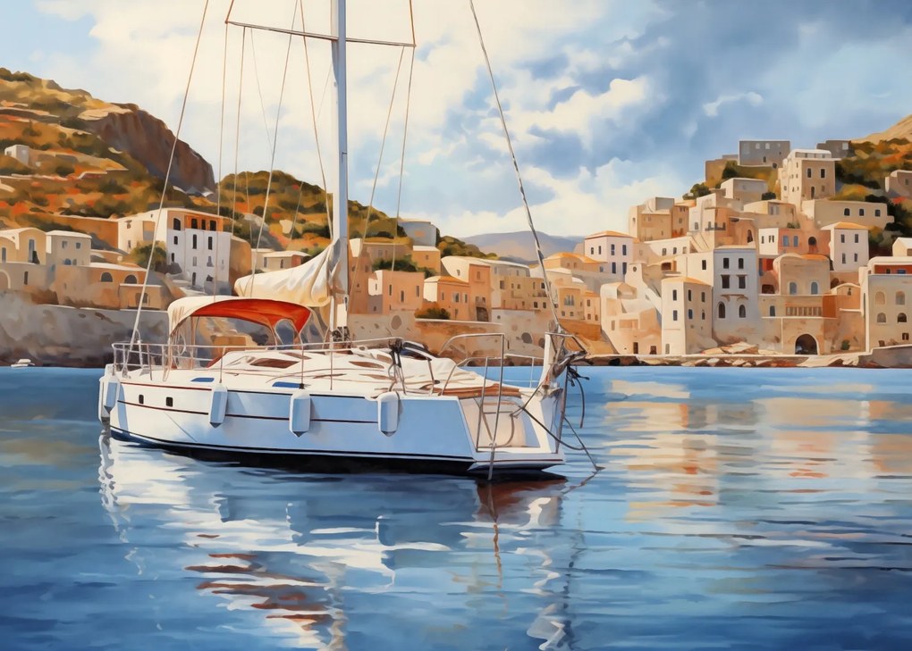 Poszter 70x50cm Sodródás a vízen