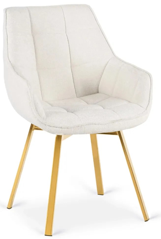 Bézs Bouclé Forgószék MIA