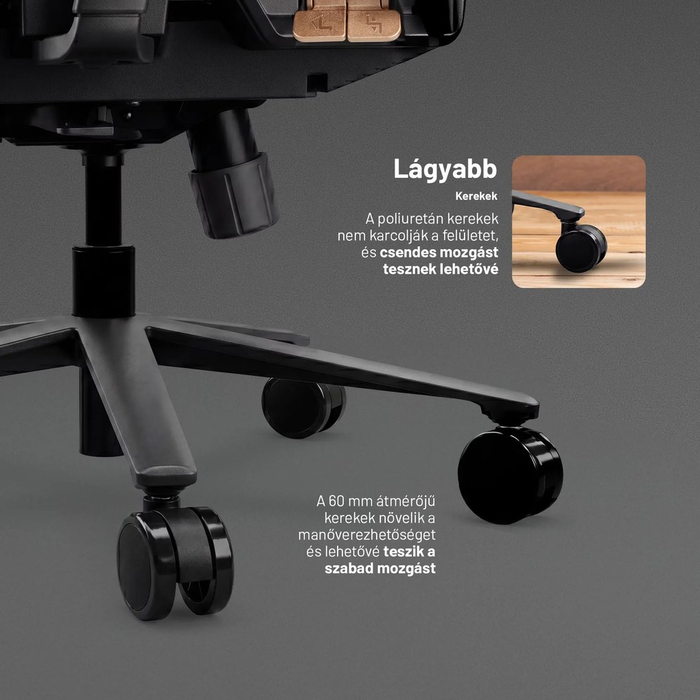 Ergonomikus irodai szék fekete: Diablo V-Flash Ultra Black
