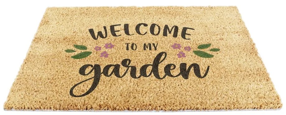 Kókuszrost lábtörlő 60x90 cm Welcome to My Garden – Artsy Doormats