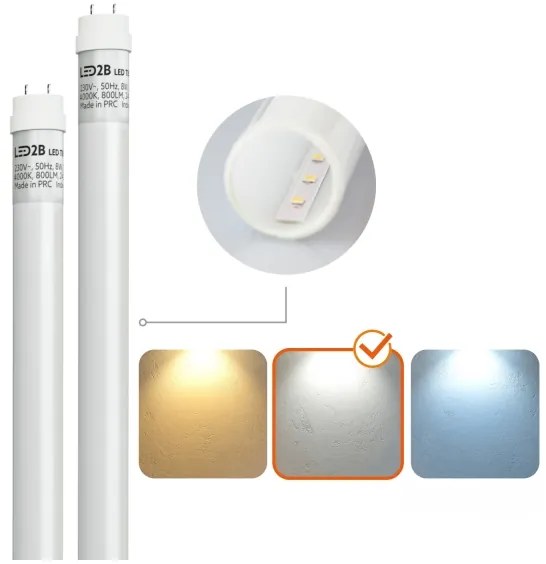 BRILAGI -LED Tech. OPTIMA T8 fénycsöves LED lámpatest 2xG13/9W/230V 4000K IP65 67,5 cm