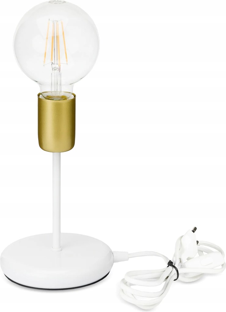 Éjjeli lámpa Loft asztali lámpa fehér, led E27