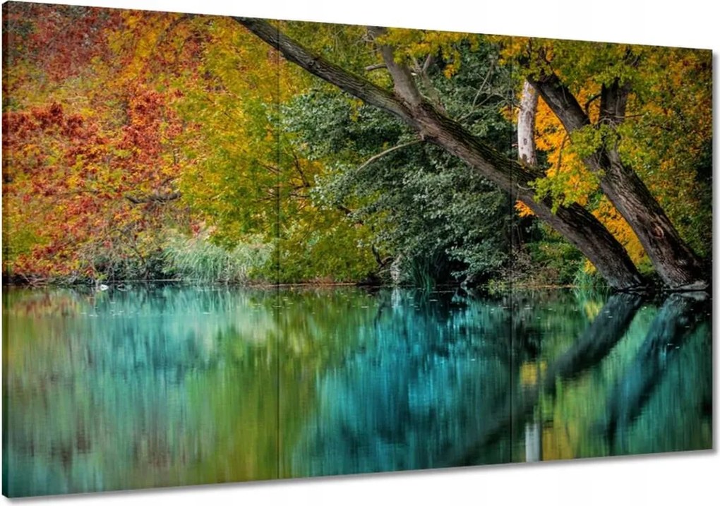 Festmények 120x80 Őszi táj Folyó