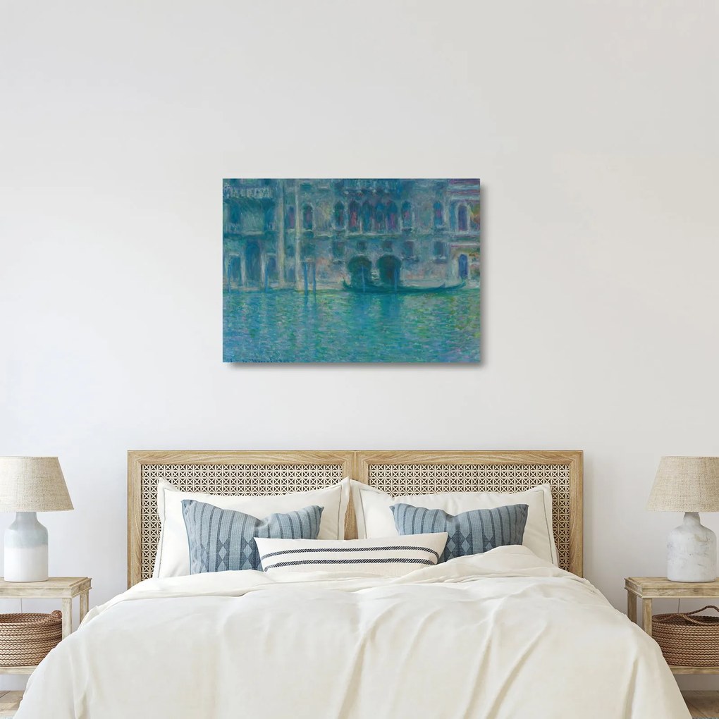 Üveg kép - Claude Monet, Palazzo da Mula, Venice, reprodukciók (70x50 cm)