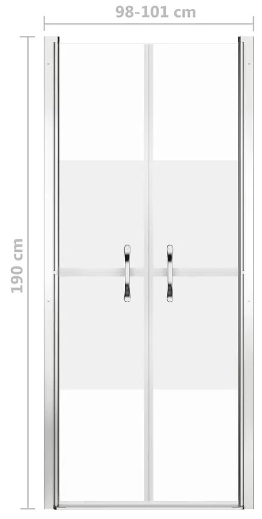 Félig matt ESG zuhanyajtó 101 x 190 cm