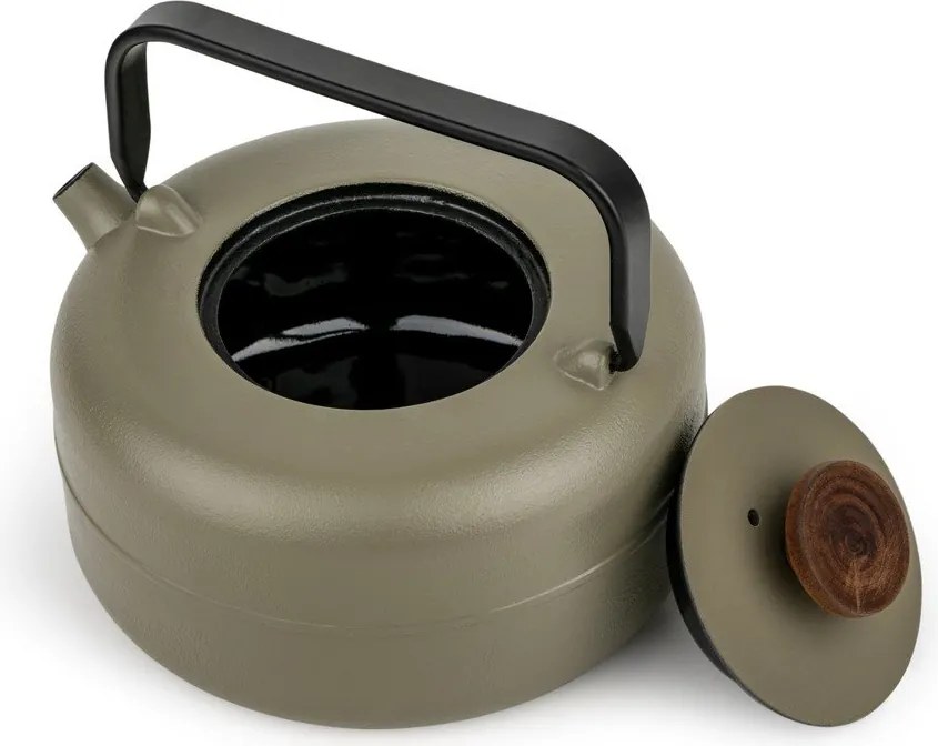 Khaki öntöttvas teáskanna szűrővel 750 ml Henan – Bredemeijer