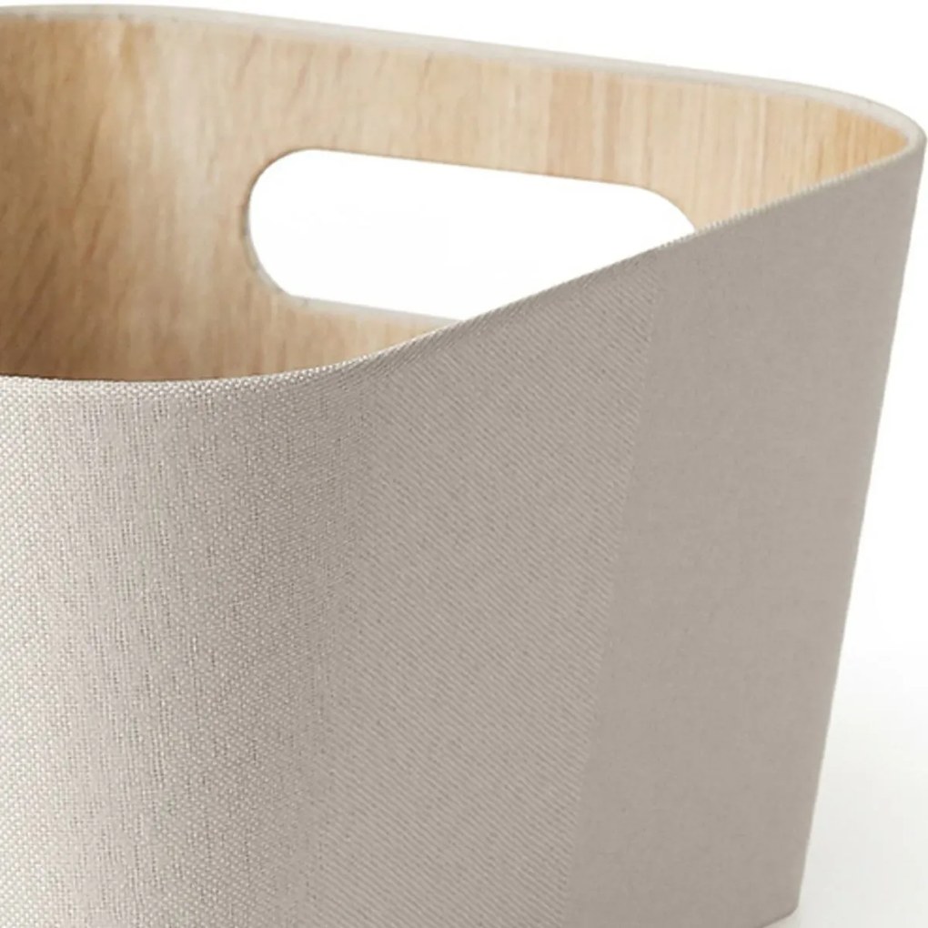 Kitchisimo 2 db tároló kosár szett 31 × 23 × 16cm, krém színű, L