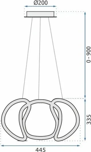 MORETTI MO4788 SPIX Modern Led Függesztett Lámpa LED IP20