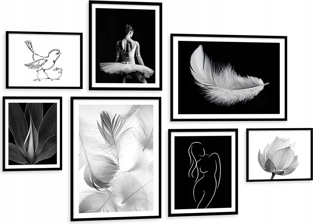 Giga Készlet 7db-os képek Nagy keretben KP146