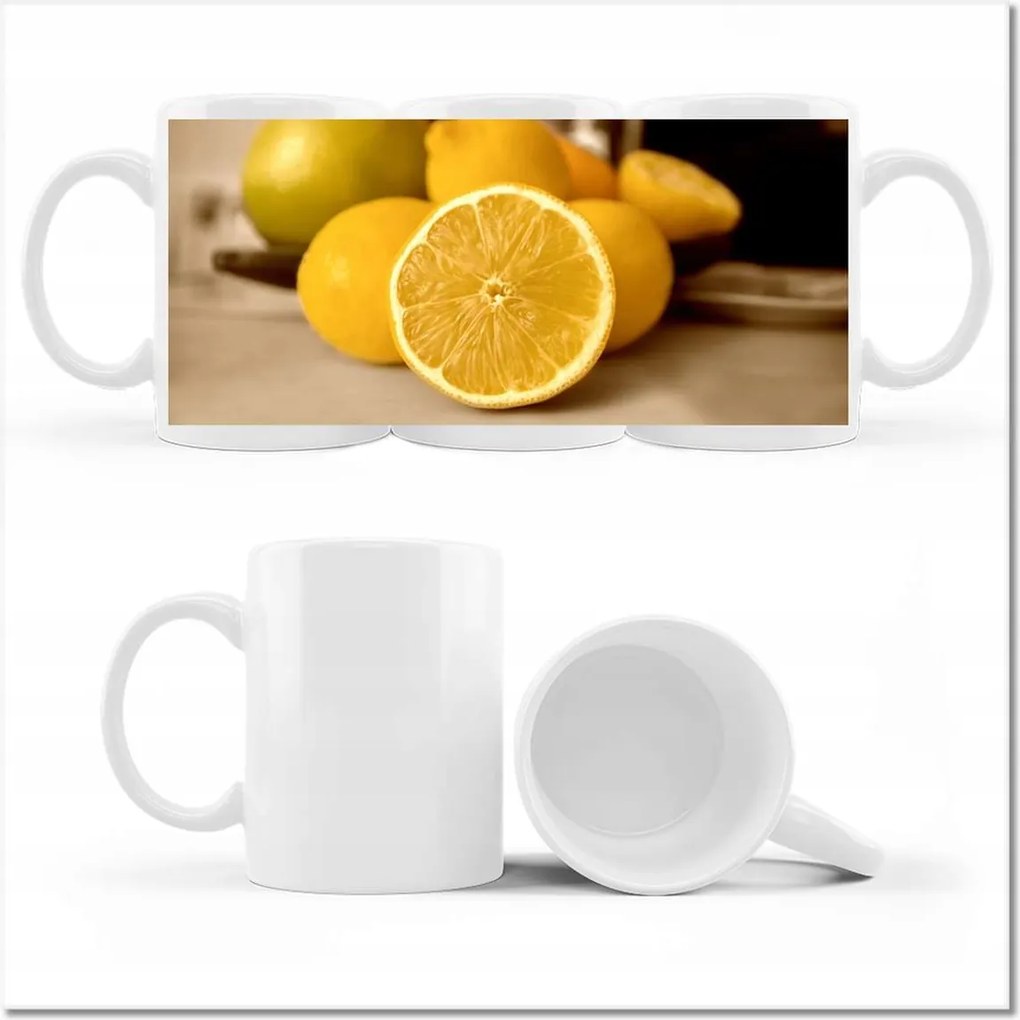 Fényképes bögre Szépia citrom