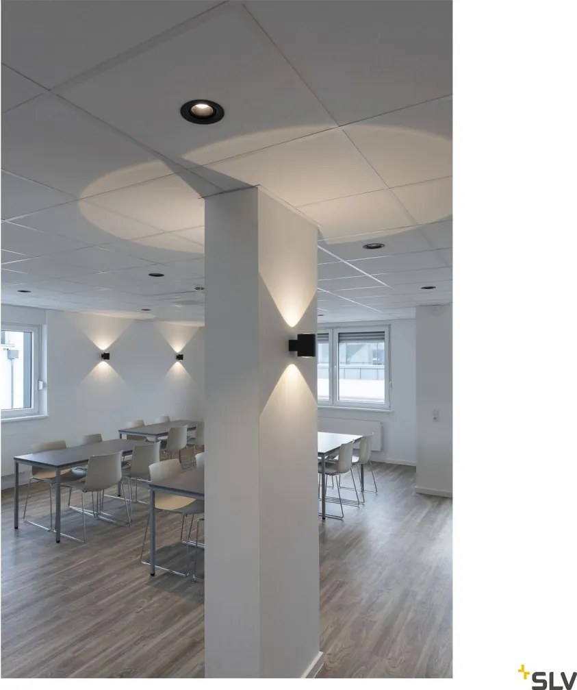 SLV 1003847 NUMINOS DL M Fürdőszobai Beépíthető Lámpa Fekete LED IP44