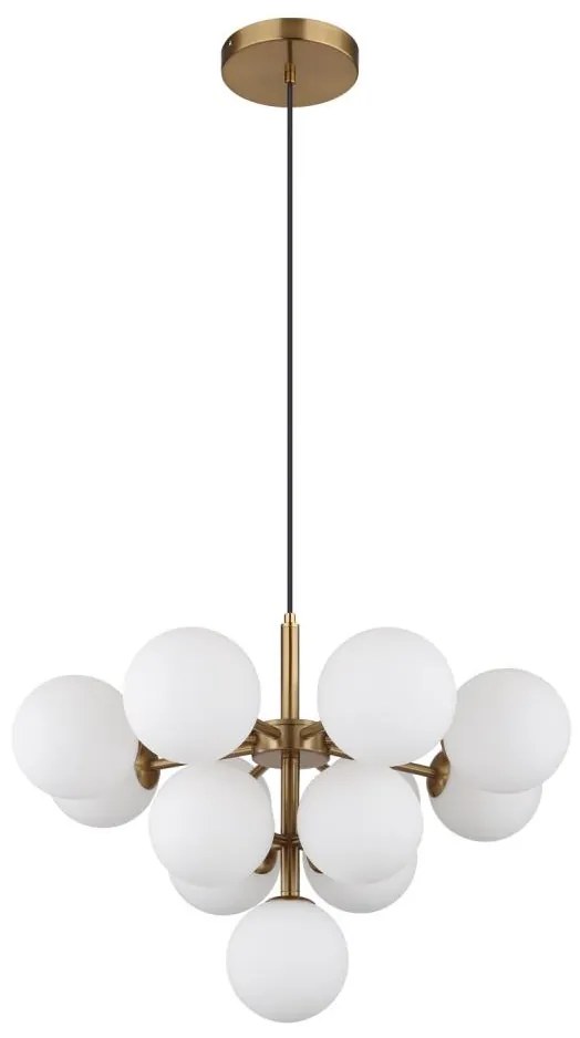 Globo 56143-13G - Csillár zsinóron GRAPPY 13xG9/5W/230V átm. 56 cm arany