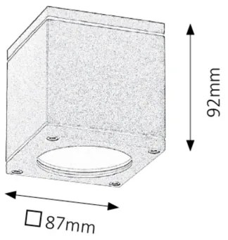 Rabalux 8149 - Kültéri mennyezeti lámpa AKRON 1xGU10/35W/230V IP54