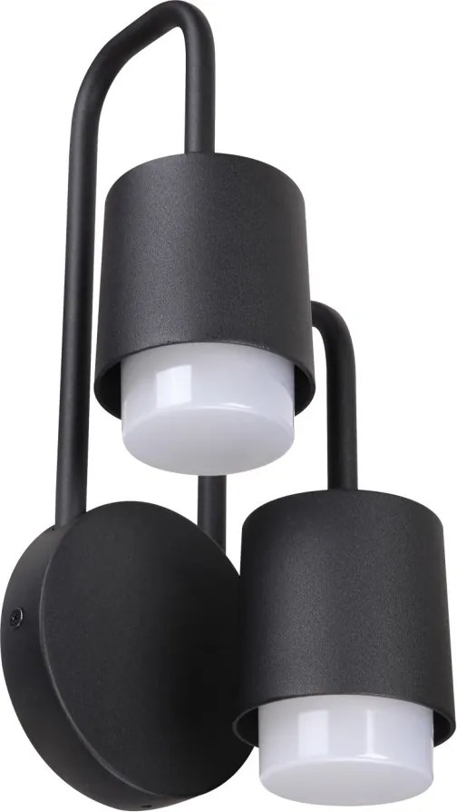 ITALUX C49-2-BK-9 SORANO Modern Kültéri Fali Lámpa Fekete LED IP44