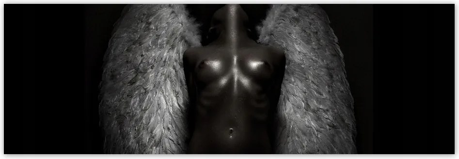 Fotótapéta flizelina 312x104 Angyali női akt