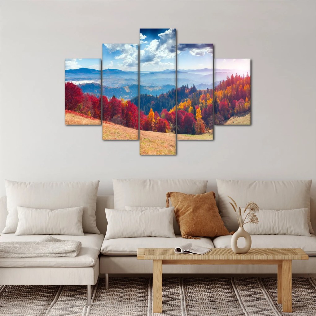 Egy kép egy színes őszi tájról (150x105 cm)