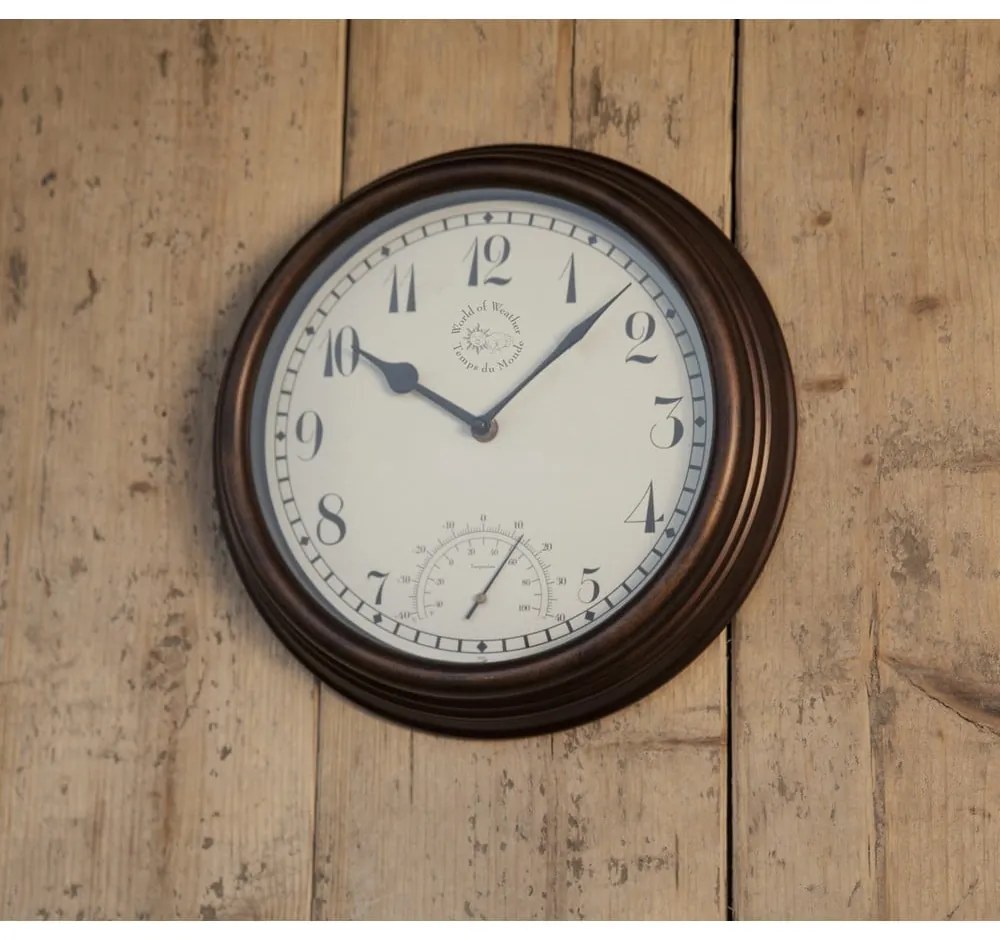 Time kültéri falióra hőmérővel - Esschert Design