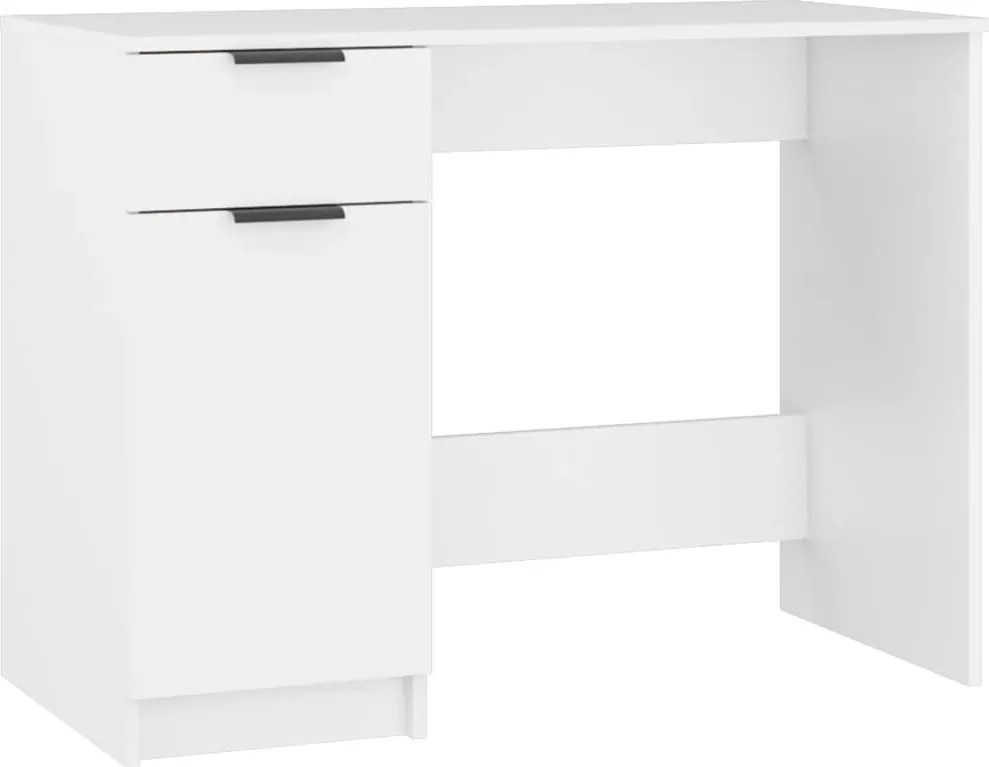 vidaXL fehér színű szerelt fa íróasztal 100 x 50 x 75 cm