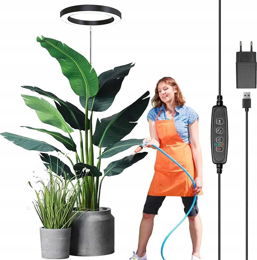 Led-es Dekorációs Növénylámpa Teleszkópos Időzítővel 72 Led