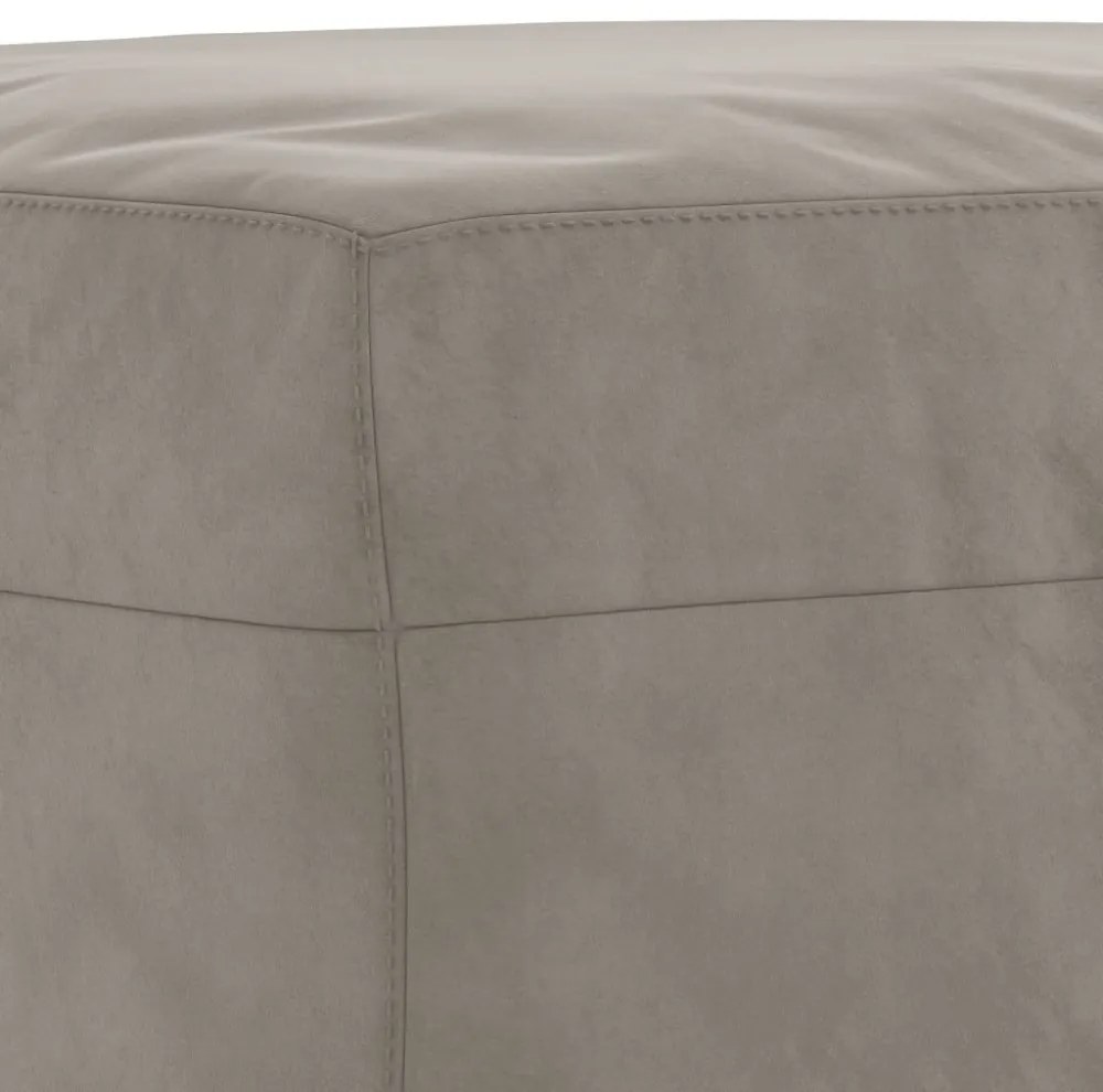 vidaXL világosszürke bársony pad 70x35x41 cm