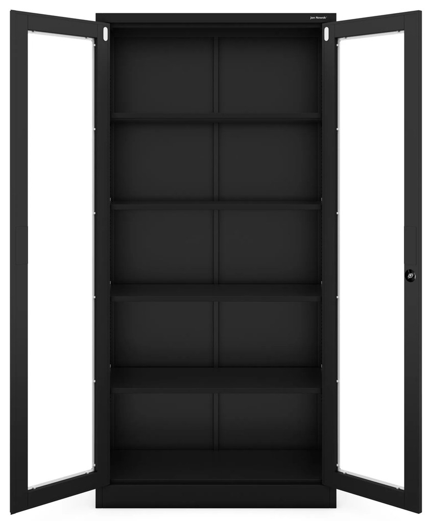 AMELIA vitrin 900 x 1850 x 400 mm, fekete