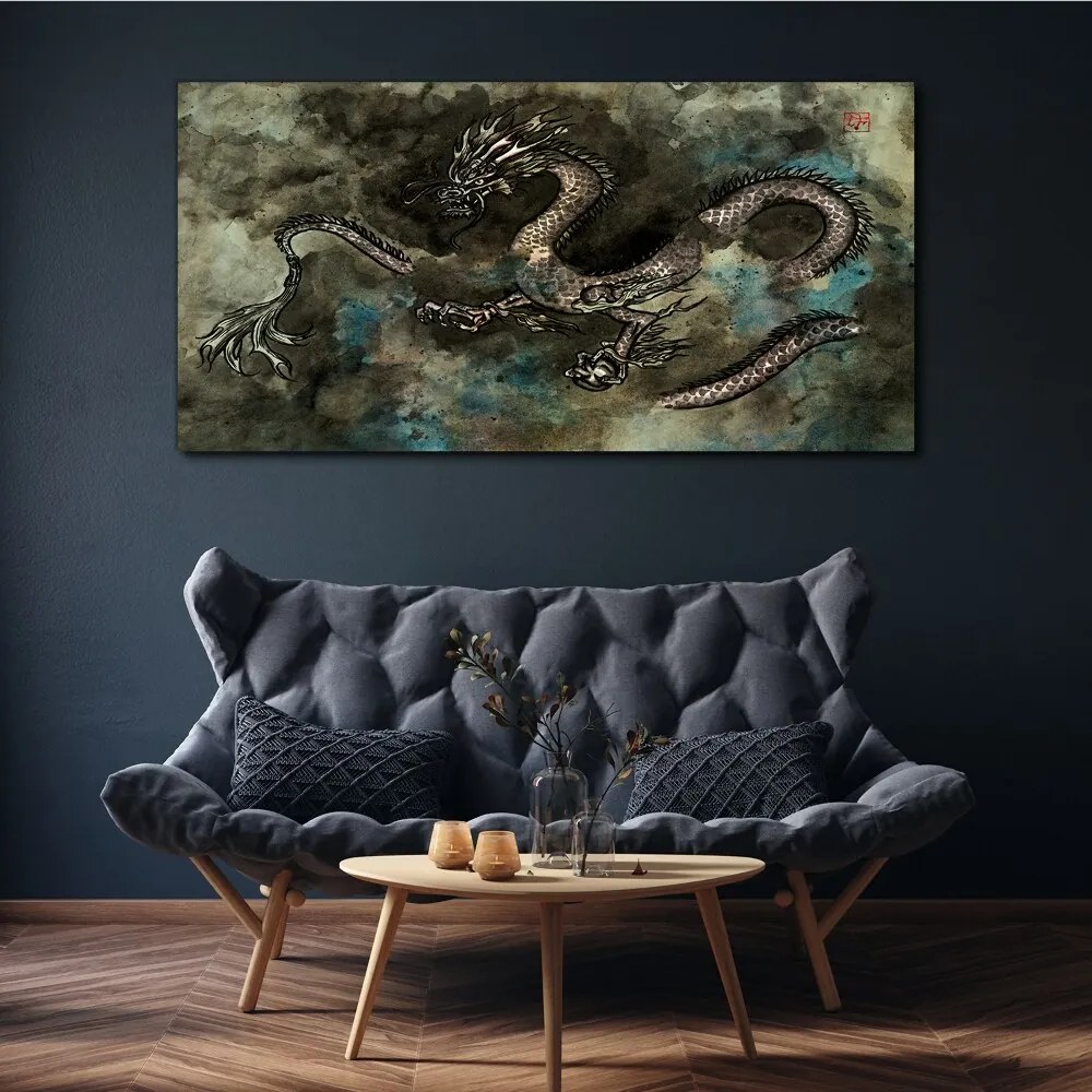 Vászonkép Ázsiai fantasy sárkány