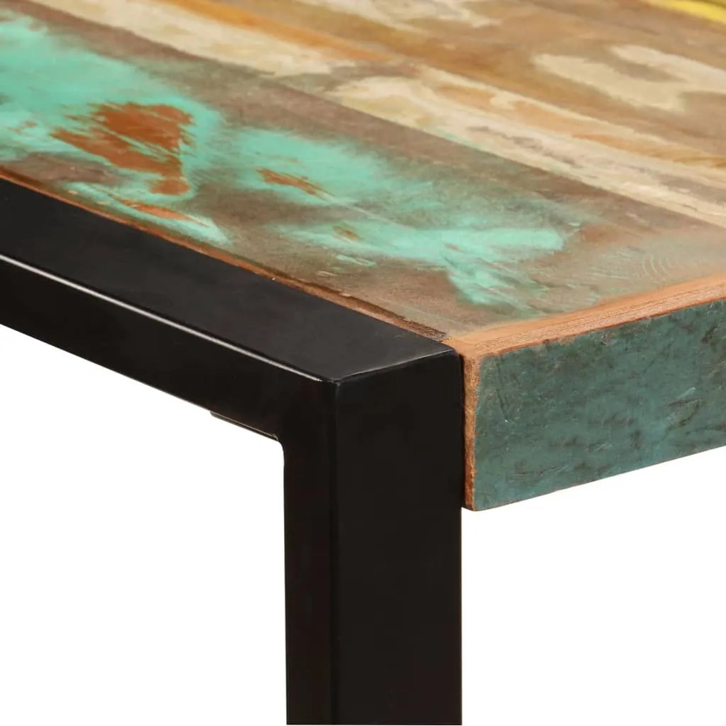 Tömör újrahasznosított fa étkezőasztal 180 x 90 x 75 cm