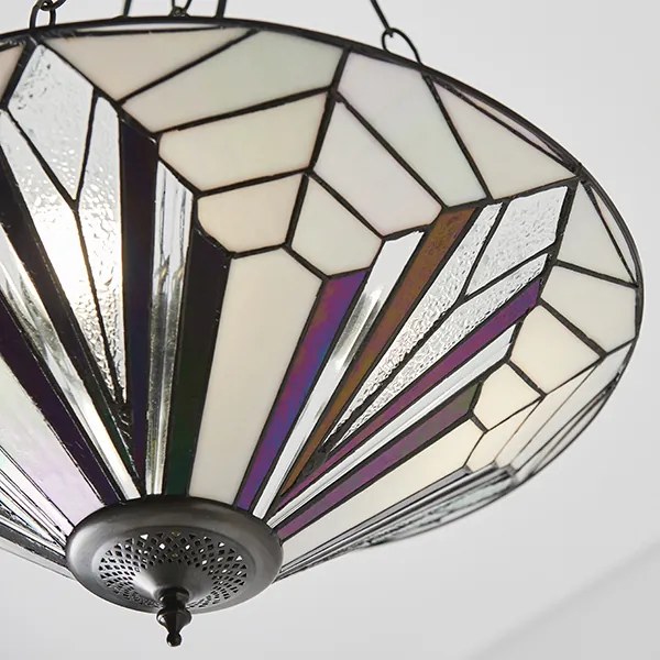 Endon klasszikus tiffany függeszték astoria sötétbarna sokszínű end63936