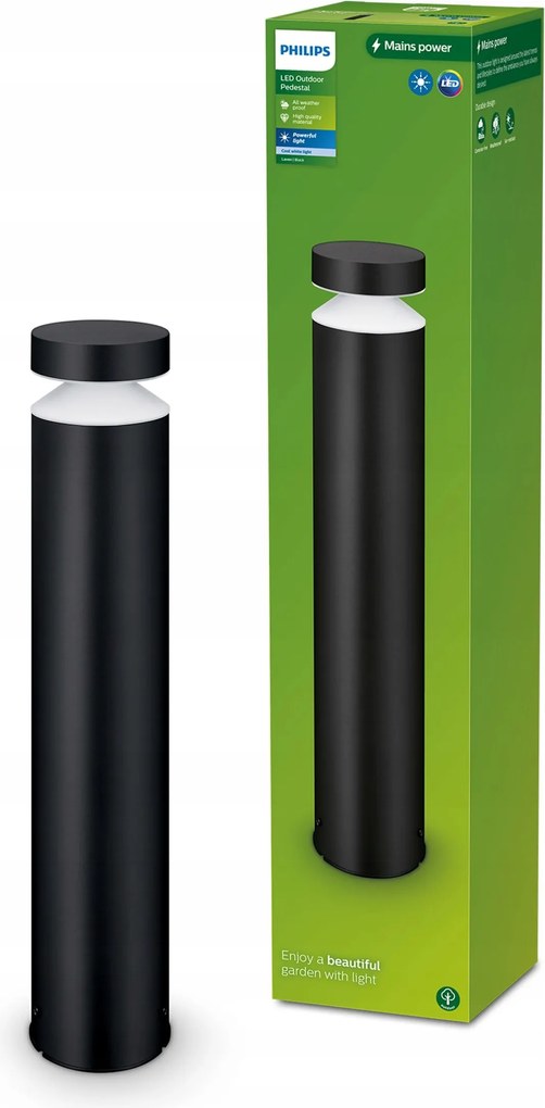 LED-es oszlopos kerti lámpa Laven 6W 2700K IP44 Philips