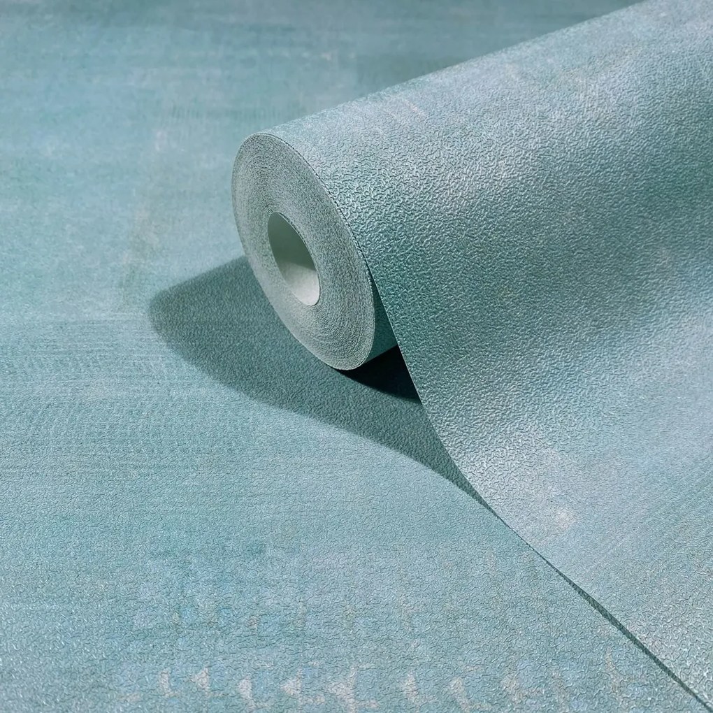 Kék Beton Hatású Tapéta Dörzsölt Vinil Tapéta