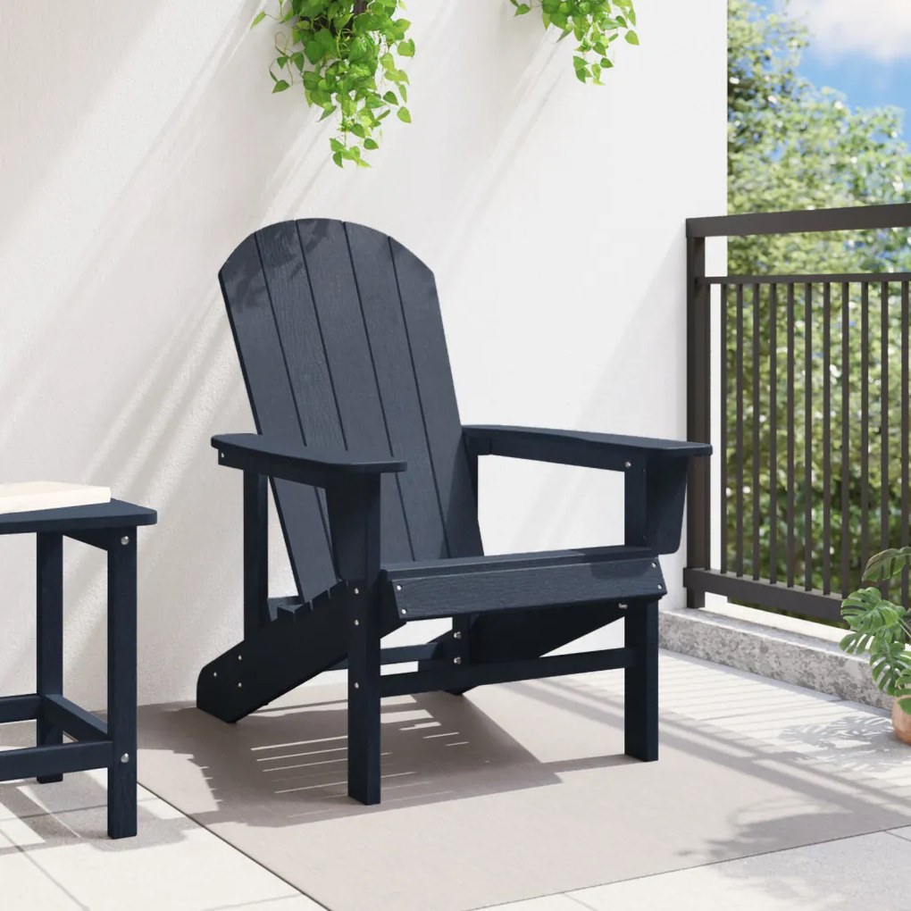Adirondack szék Tengerészkék 74x82x91 cm HDPE