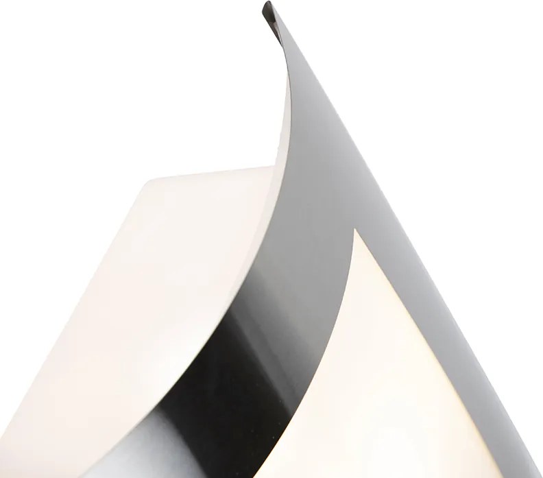 Kültéri fali lámpa acél IP44 szürkületi érzékelővel - Emmerald