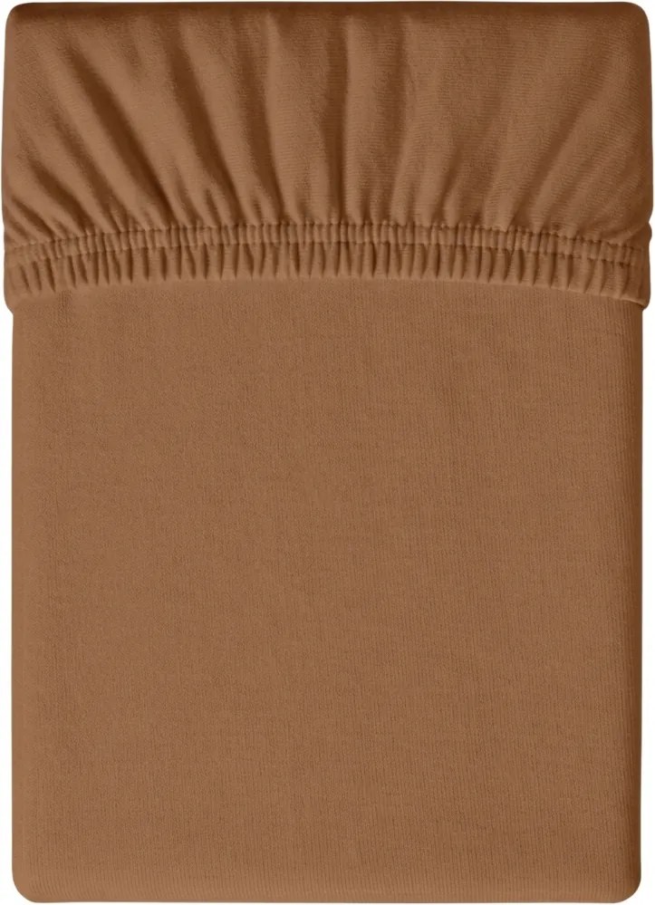 Mikroszálas lepedő MICROVELLE barna 90x200 cm