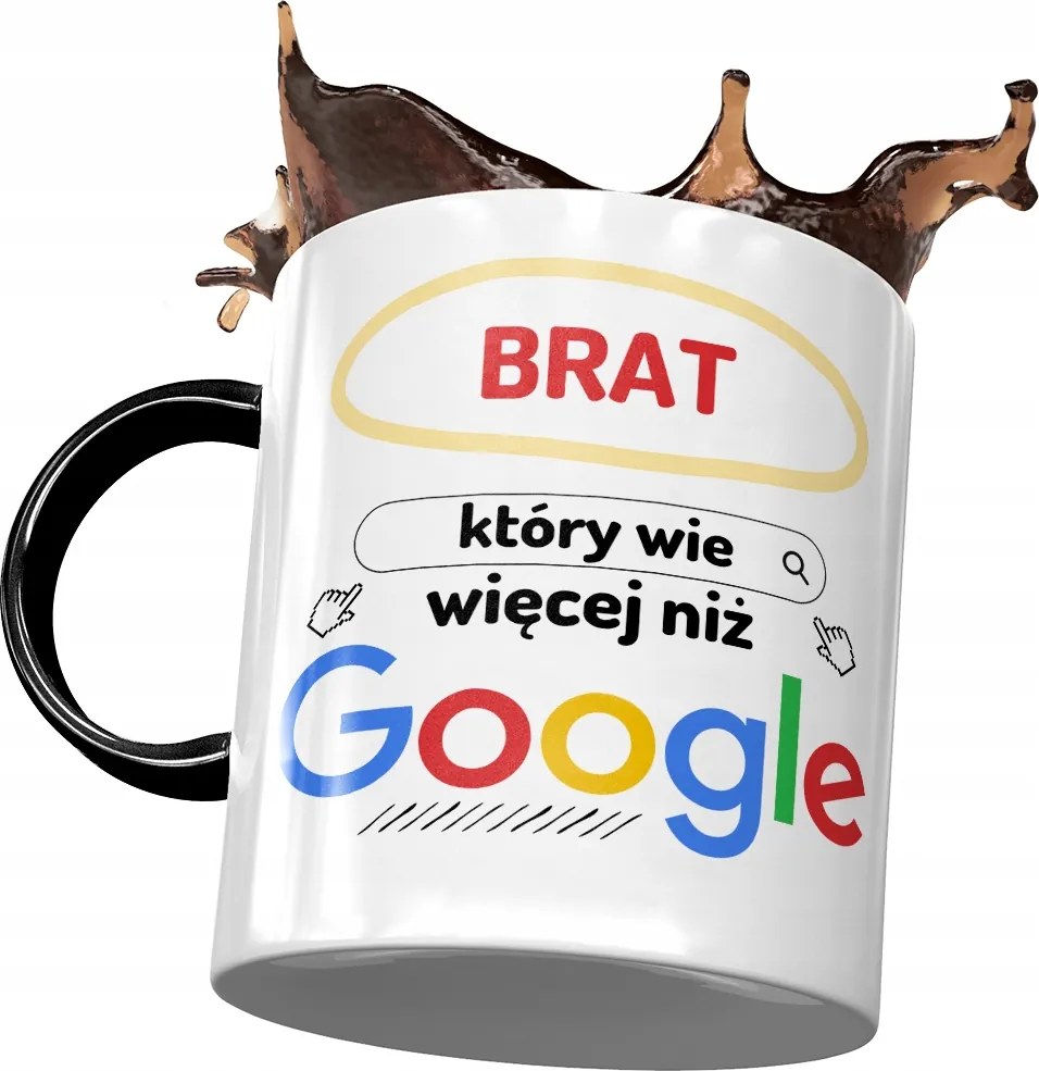 Fekete Bögre Testvérnek Születésnapra Ajándék Nyomtatott Fotóval