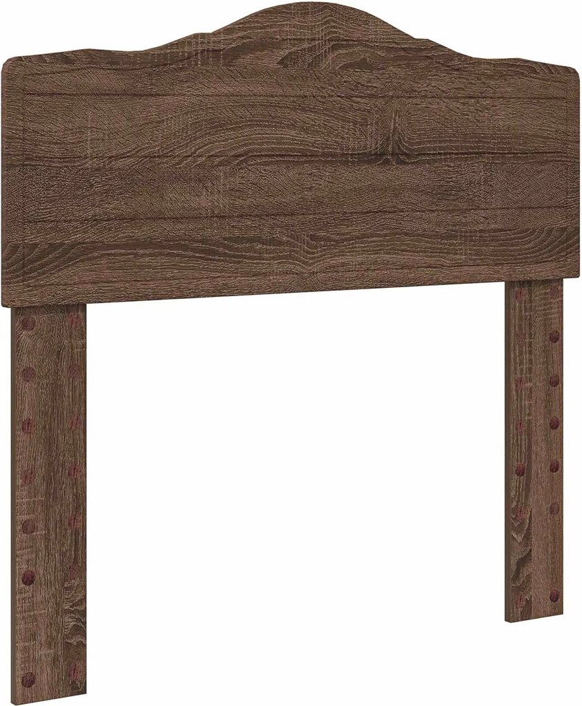 vidaXL Fejtámla Barna Tölgy 75 cm Faanyag