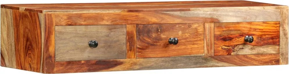 vidaXL tömör akácfából fali tálalóasztal 100 x 25 x 20 cm
