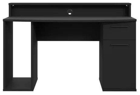 IVAR fekete íróasztal háttérvilágítással