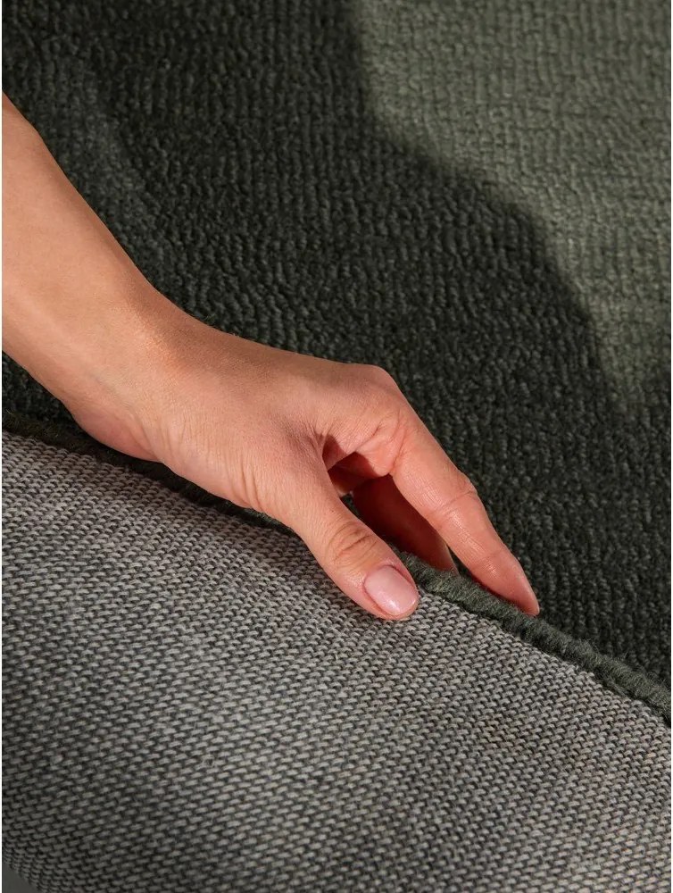 Sötétzöld kézi szövésű gyapjúkeverék szőnyeg 125x200 cm Kari Organic – Villeroy&amp;Boch