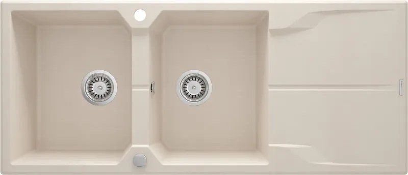 Andante gránit mosogató_beige_2 medence+csepegtető
