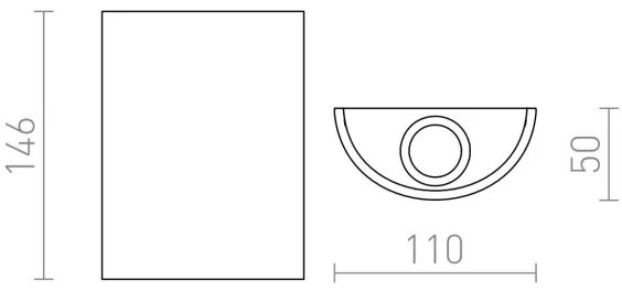 RED - Design Rendl - R12592 - LED Fali lámpa DAFFY LED/6W/230V fehér