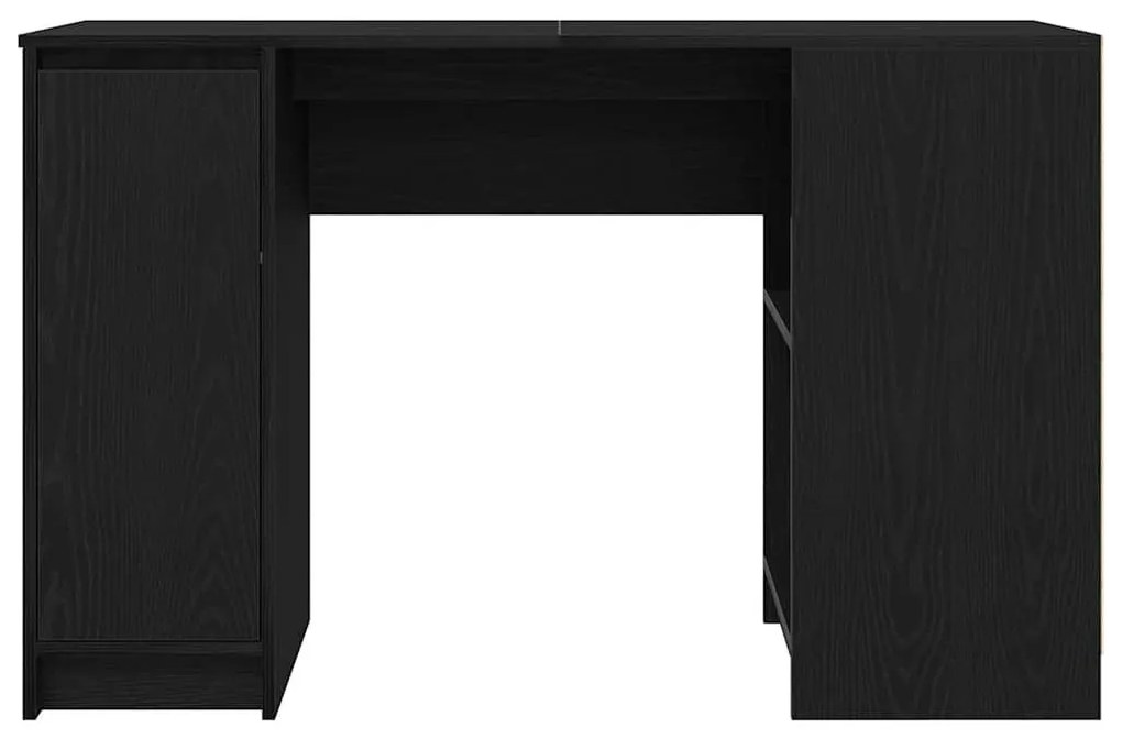 fekete tölgy forgácslap íróasztal 120x42x76 cm