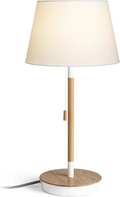 RENDL KEITH/ALVIS 24 stolní s USB bílá buk 230V LED E27 11W