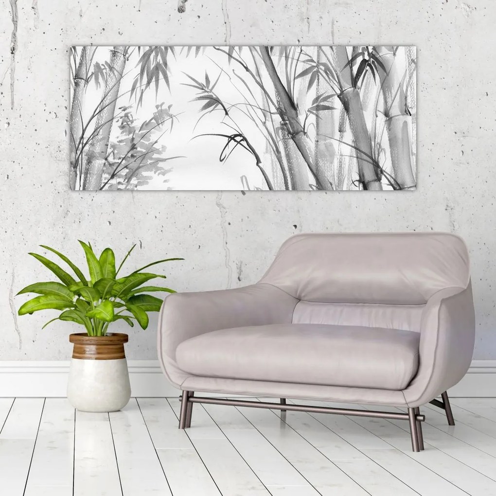 Kép - Bambusz erdő (120x50 cm)