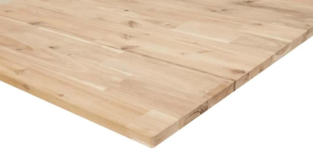 négyszög alakú tömör akácfa asztallap 80 x 50 x 2 cm