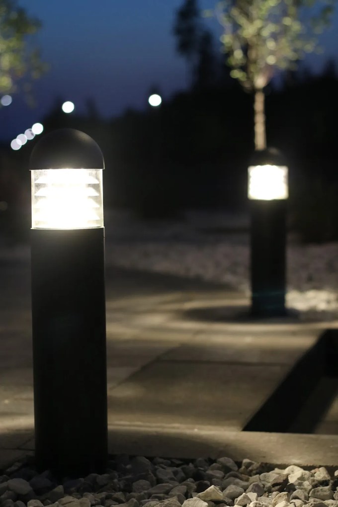 MARKSLÖJD 106933 GARDEN24 Modern Kültéri Állólámpa Fekete, Átlátszó LED IP44