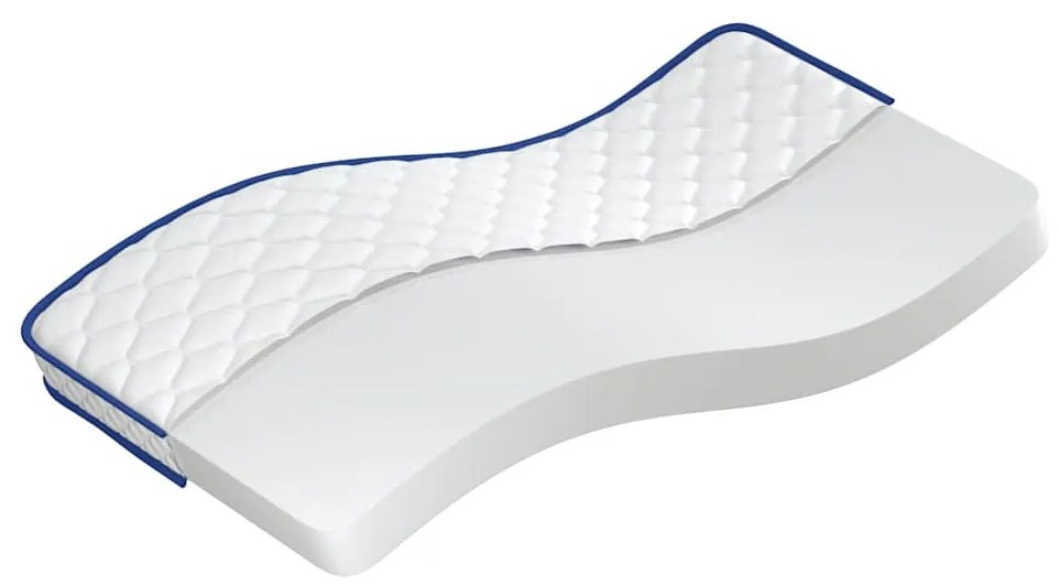 fehér memóriahabos matrac 90 x 190 x 17 cm puha