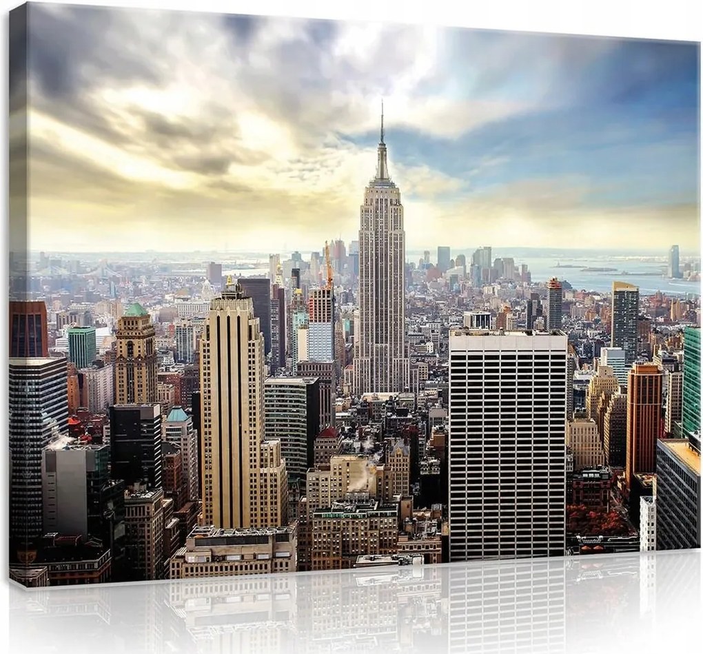 Vászonkép falikép város utca híd 100x75